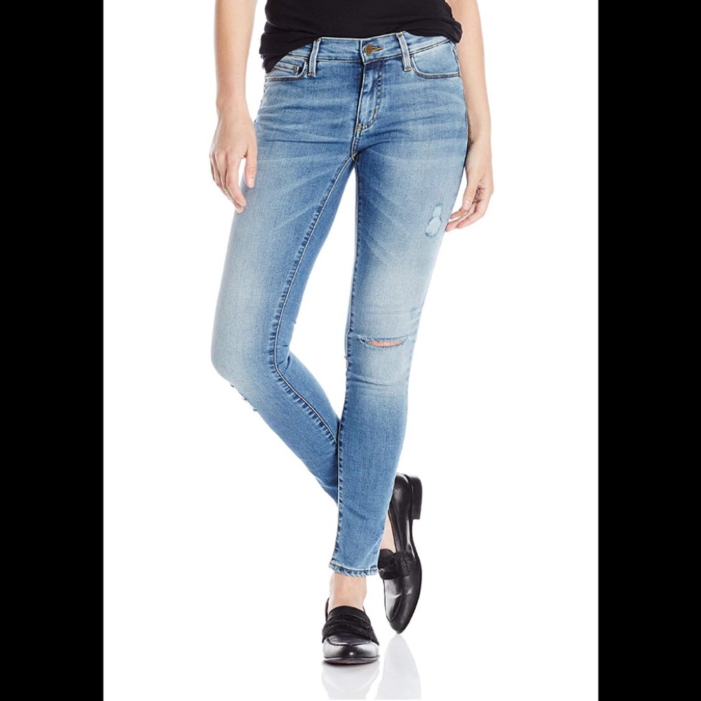Buffalo Faith Midrise Skinny Distressed Jeans